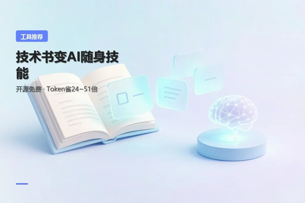 book-to-skill把技术书变AI技能，Token省2...专注工具资源与实战教程胖猫小栈