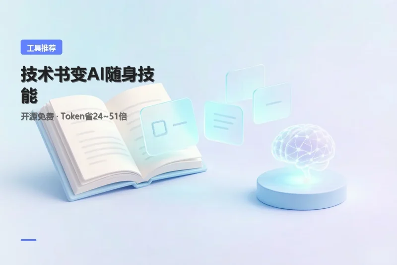 book-to-skill把技术书变AI技能，Token省24~51倍专注工具资源与实战教程胖猫小栈