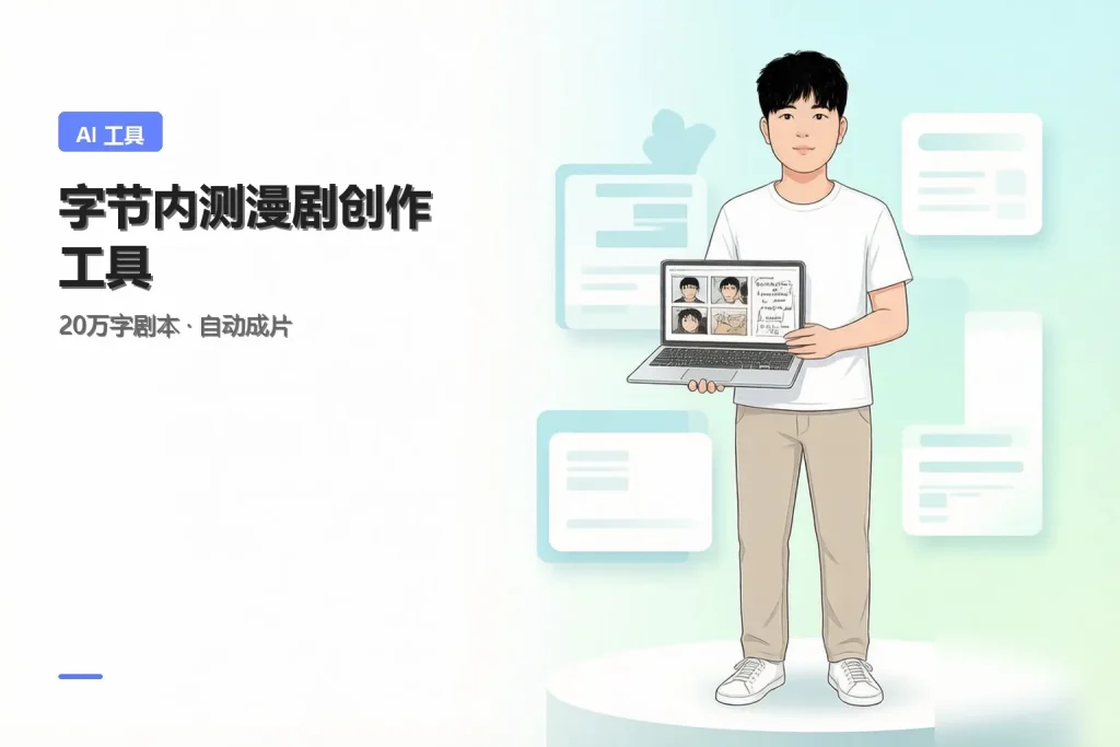 字节内测漫剧工具，20万字剧本自动成片专注工具资源与实战教程胖猫小栈