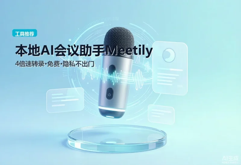 本地 AI 会议助手 Meetily，4 倍速转录还免费专注工具资源与实战教程胖猫小栈