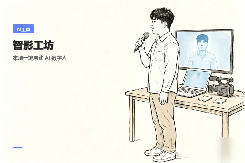 智影工坊（AUTOavantar）实测：1 键启动 AI 数字人，批量做口播视频专注工具资源与实战教程胖猫小栈