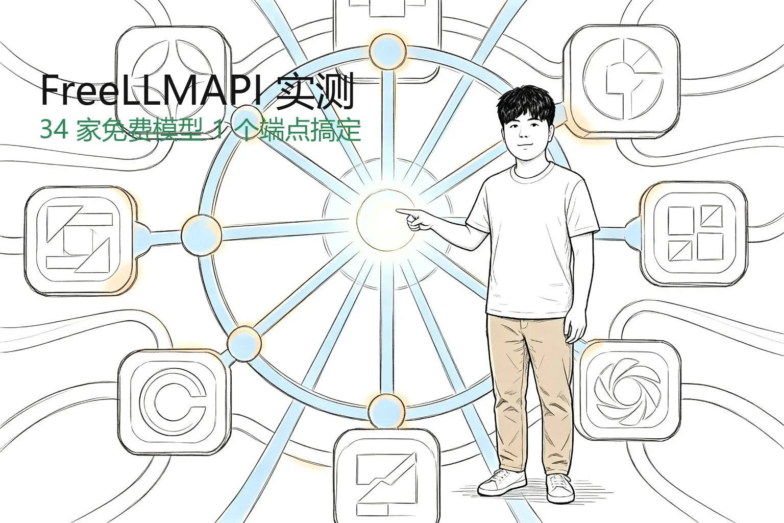 FreeLLMAPI 实测：34 家免费模型 1 个端点搞定