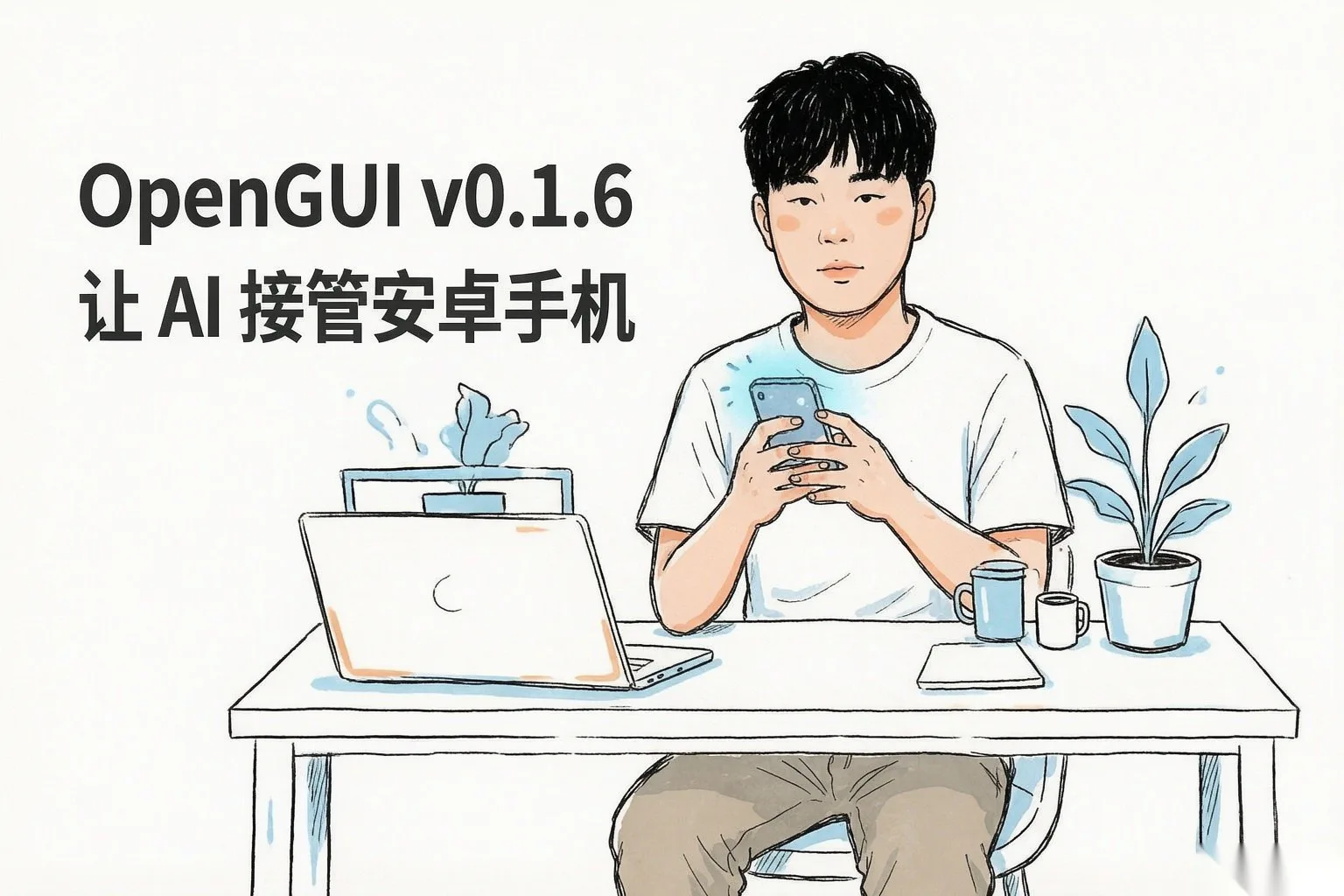 OpenGUI v0.1.6 实测：AI 能自己操作安卓手机