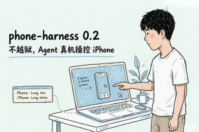 phone-harness 0.2：不越狱，Agent 真机操控 iPhone专注工具资源与实战教程胖猫小栈