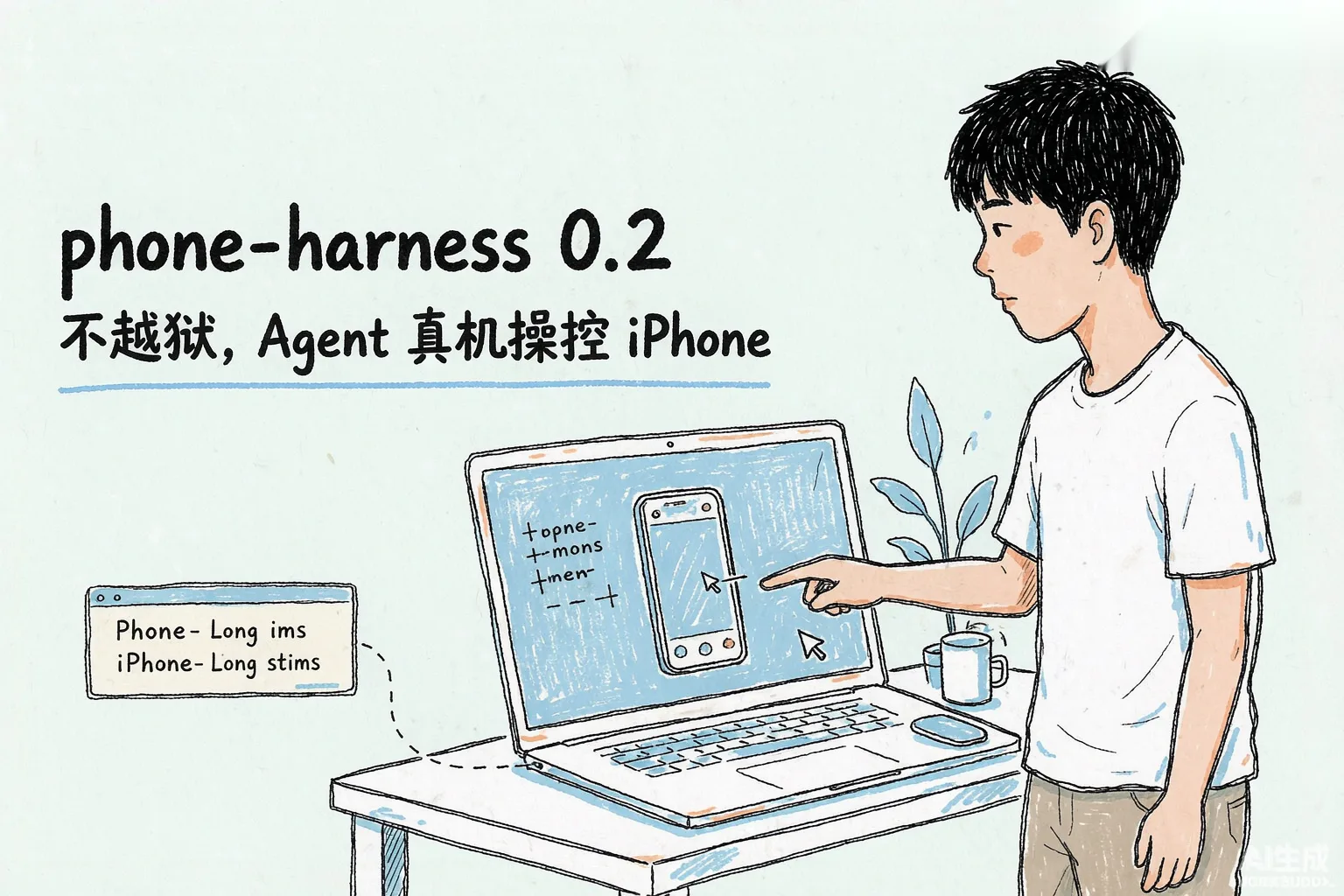 phone-harness 0.2：不越狱，Agent 真机操控 iPhone