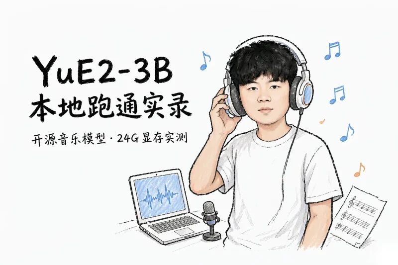 折腾一晚我把YuE2-3B跑通，24G显存是真门槛专注工具资源与实战教程胖猫小栈
